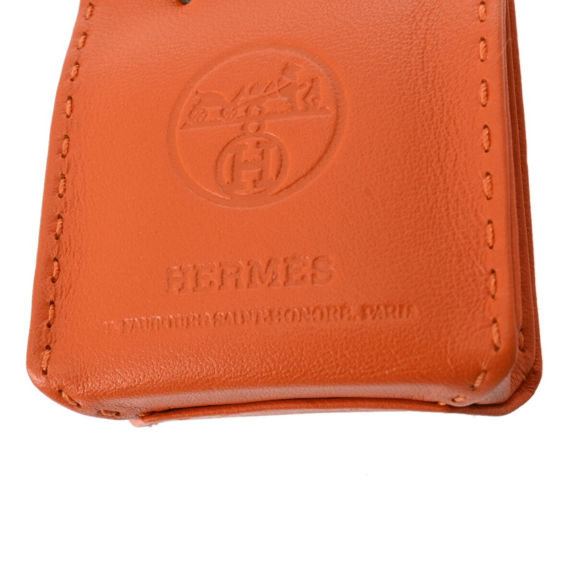 HERMES Hermes Sac Orange Bag Charm Y Stamp (around 2020) Unisex Agnès Milo