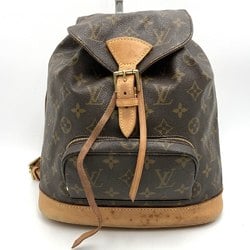 LOUIS VUITTON M51136 Montsouris MM Backpack Daypack Monogram Canvas Brown Women's