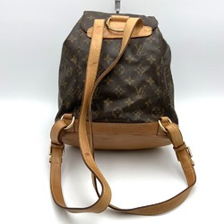 LOUIS VUITTON M51136 Montsouris MM Backpack Daypack Monogram Canvas Brown Women's