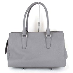 COACH G1373-25340 Handbag Leather Grey Women's