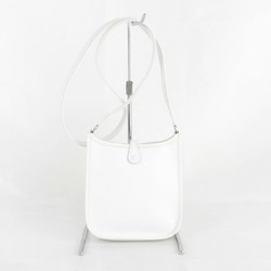 HERMES Evelyn TPM Shoulder Bag Leather White Women's