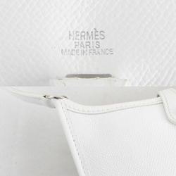 HERMES Evelyn TPM Shoulder Bag Leather White Women's