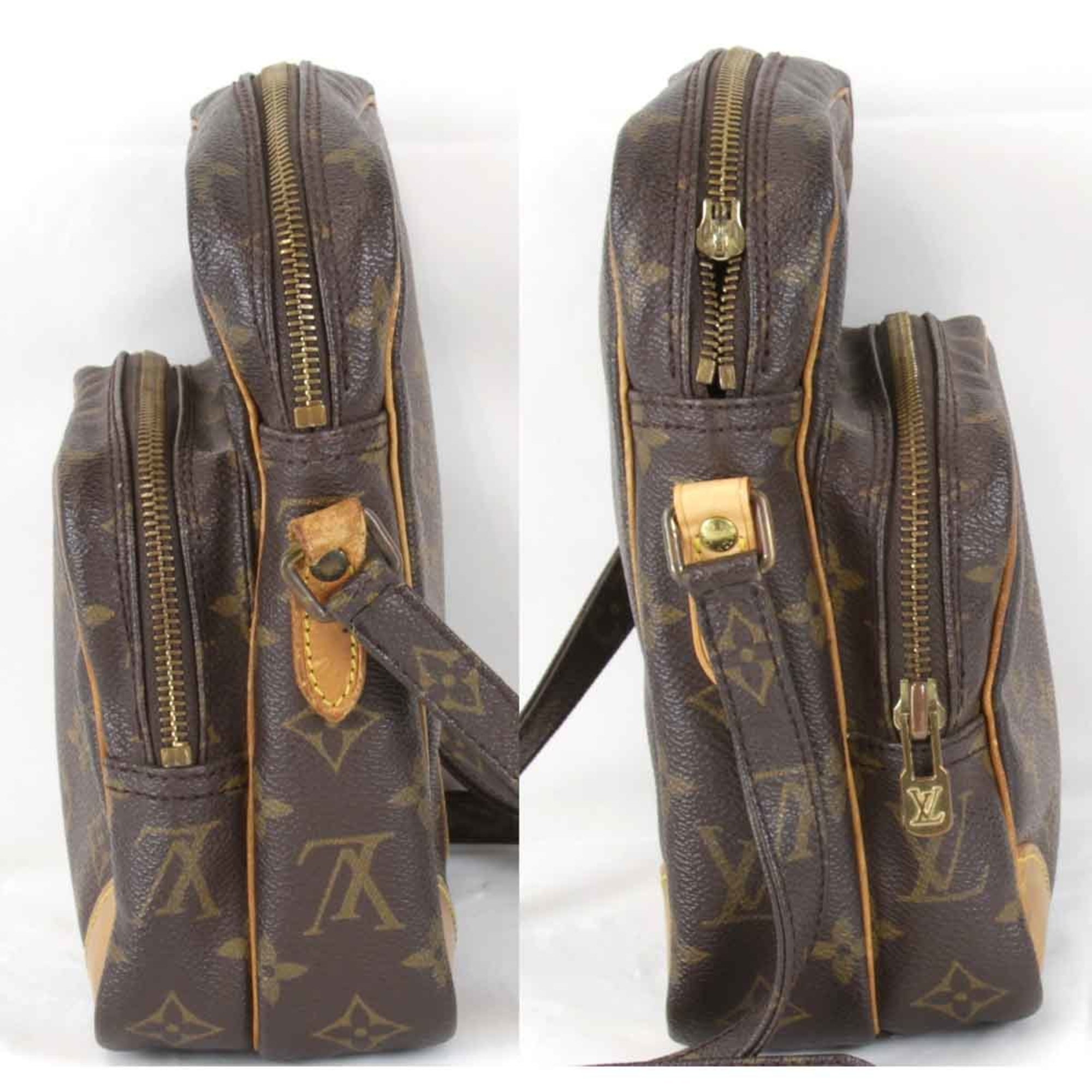 LOUIS VUITTON Louis Vuitton Shoulder Bag Monogram Canvas Brown Women's