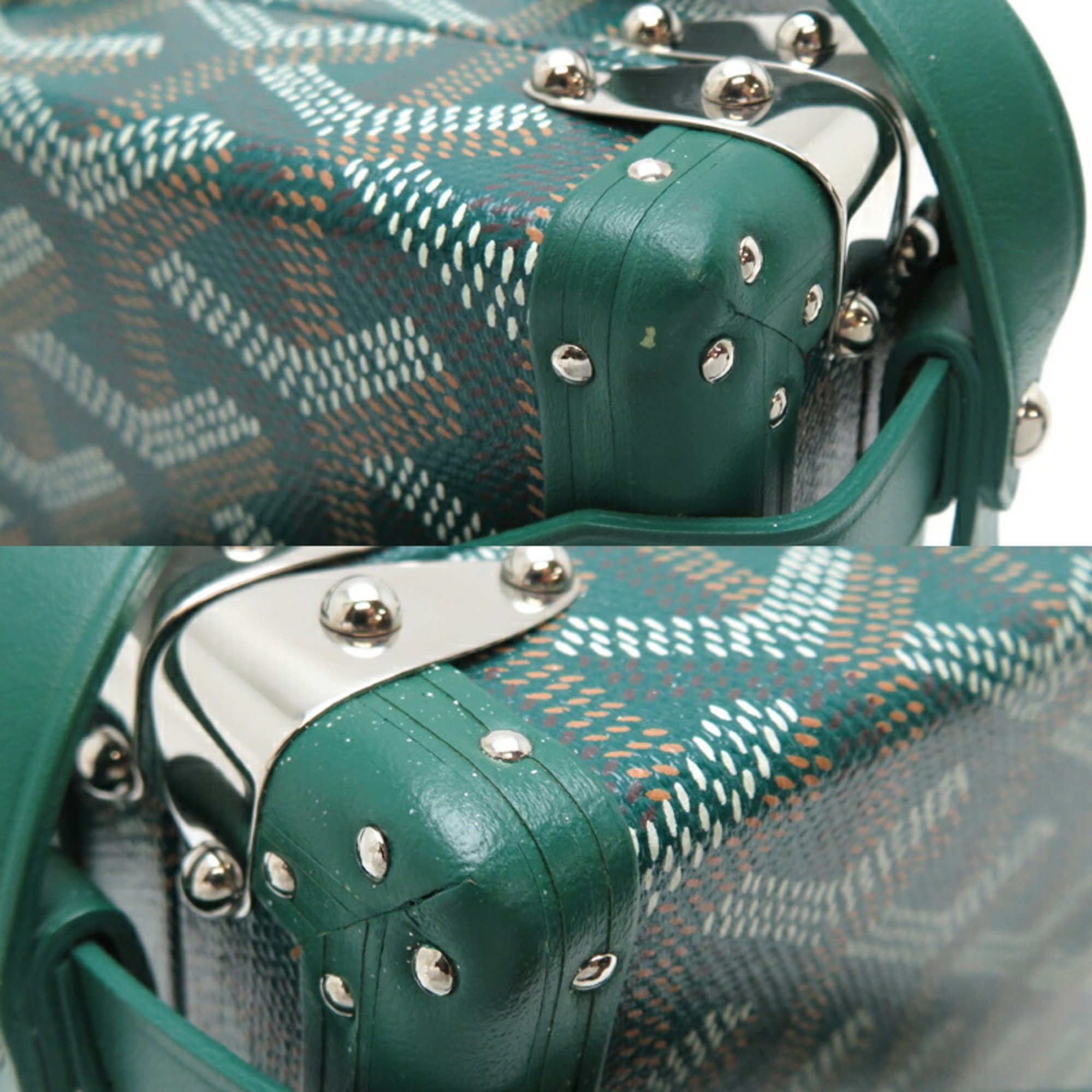 Goyard Menodiaire Trunk Women's Shoulder Bag Goyardine Green DH83083