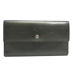 Louis Vuitton Porte Tresor International Women's Tri-fold Wallet M65102 Monogram Matte Noir (Black) DH82979