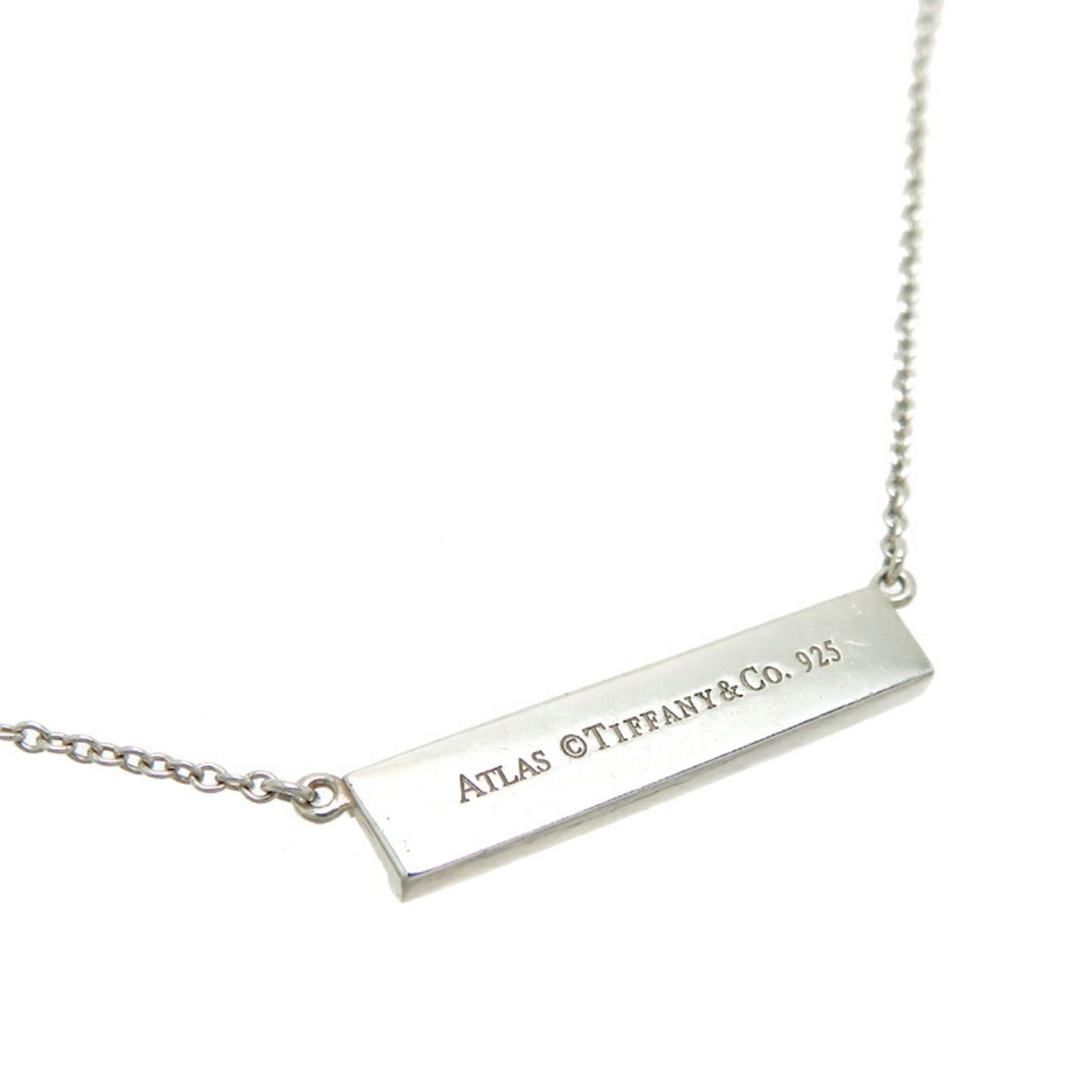 Tiffany SV925 Atlas Plate Women's Necklace Silver 925 DH83147