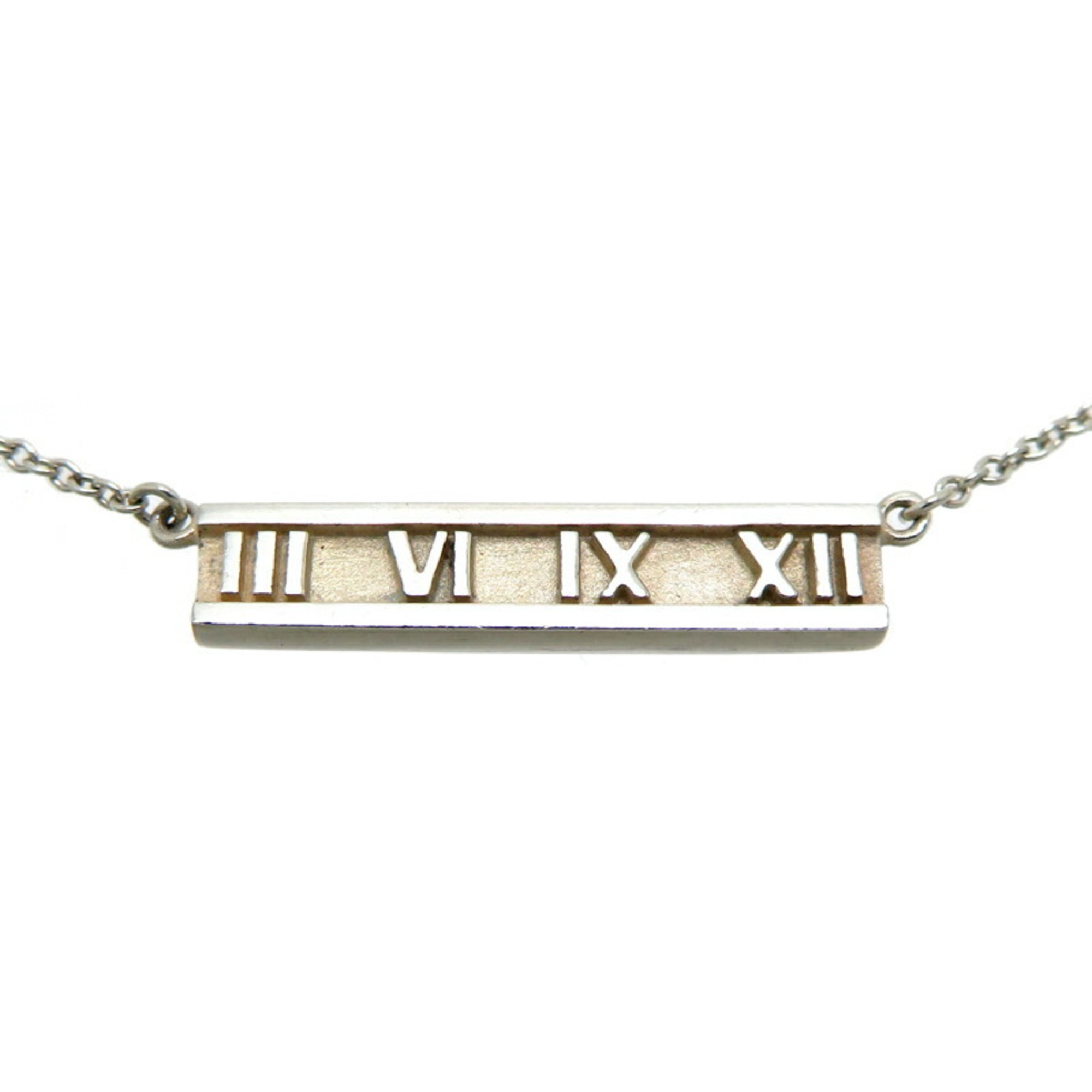 Tiffany SV925 Atlas Plate Women's Necklace Silver 925 DH83147