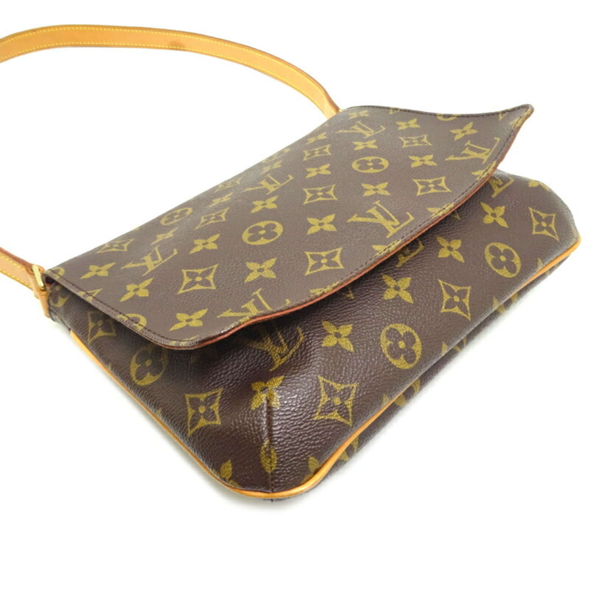 Louis Vuitton Musette Tango Short Women's Shoulder Bag M51257 Monogram Brown DH83068