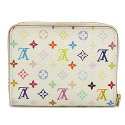 Louis Vuitton Zippy Coin Purse Women's and Men's Case M93741 Monogram Multicolor Blanc (White) DH83008