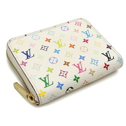 Louis Vuitton Zippy Coin Purse Women's and Men's Case M93741 Monogram Multicolor Blanc (White) DH83008