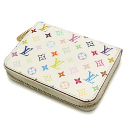 Louis Vuitton Zippy Coin Purse Women's and Men's Case M93741 Monogram Multicolor Blanc (White) DH83008