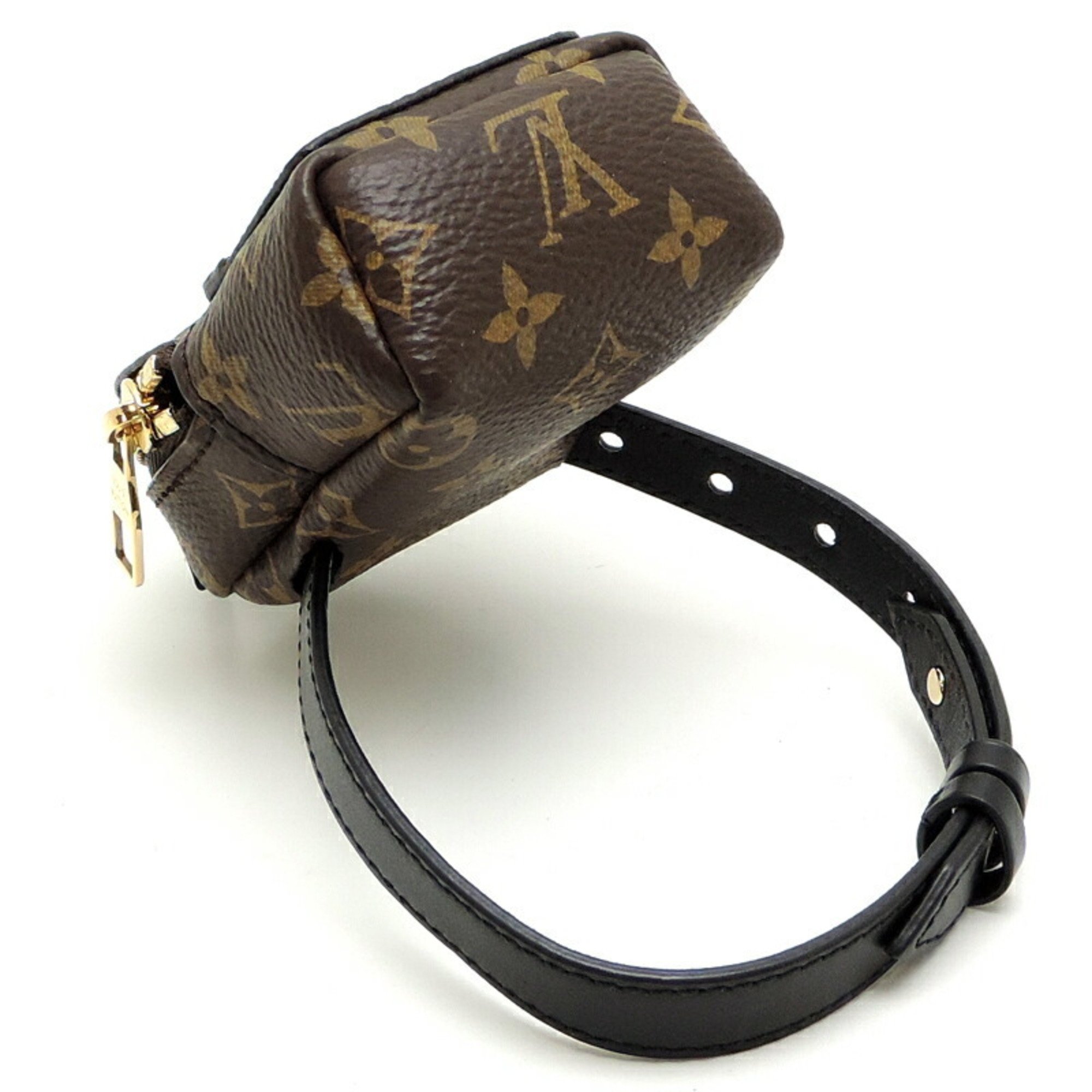 Louis Vuitton Bracelet Palm Springs Women's and Men's Pouch M6563A Monogram Brown DH83009