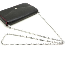 Louis Vuitton Pochette Felicie Chain Wallet Women's Long M64579 Epi Noir (Black) DH83006