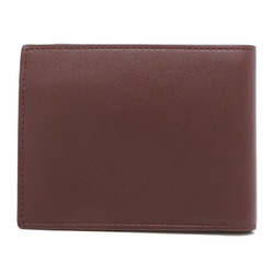 Cartier Must de Women's and Men's Bi-fold Wallet L3001368 Leather Bordeaux (Red) DH83002