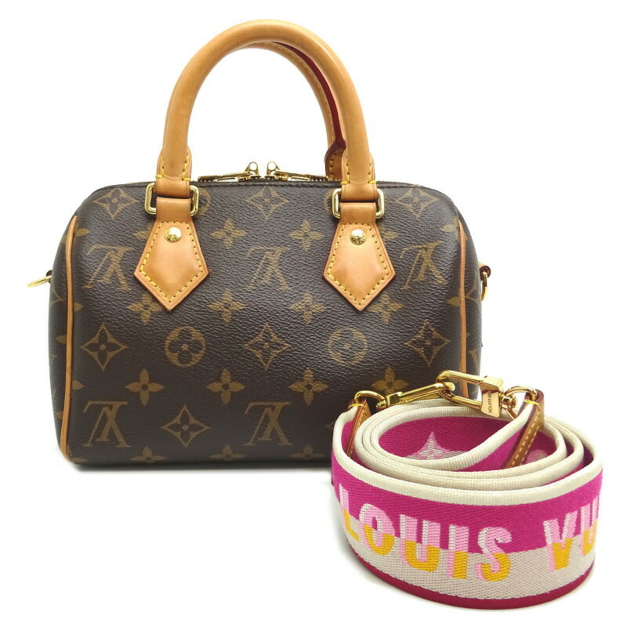 Louis Vuitton Speedy Bandouliere 20 Women's Handbag M46594 Monogram Brown DH83073