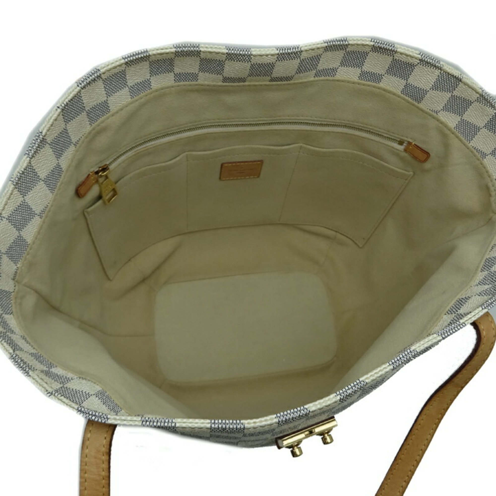 Louis Vuitton Salina PM Women's Tote Bag N41208 Damier Azur White DH83126