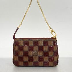 Louis Vuitton Pouch Damier Payette Pochette Accessoires N63177 Ebene Rouge Ladies