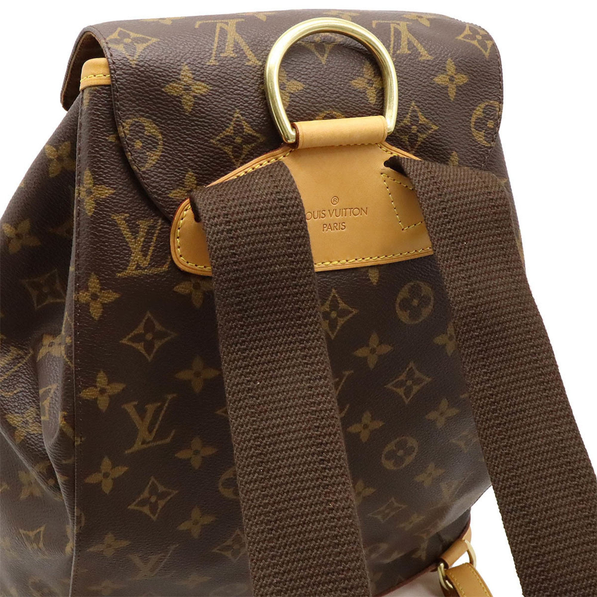 LOUIS VUITTON Louis Vuitton Monogram Montsouris GM Rucksack Backpack Shoulder Bag M51135