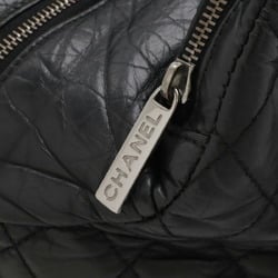 CHANEL Chanel Matelasse Coco Mark Shoulder Bag Chain Handbag Boston Leather Black