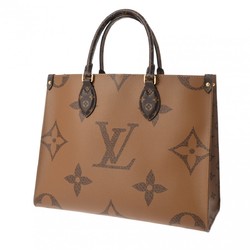 LOUIS VUITTON Louis Vuitton Monogram Giant On the Go MM Tote Brown Women's Reverse Canvas Handbag