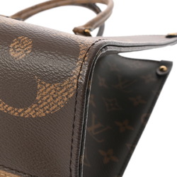 LOUIS VUITTON Louis Vuitton Monogram Giant On the Go MM Tote Brown Women's Reverse Canvas Handbag