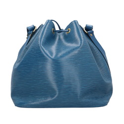 Louis Vuitton Petit Noe Epi Shoulder Bag Leather M44105 Blue Women's LOUIS VUITTON