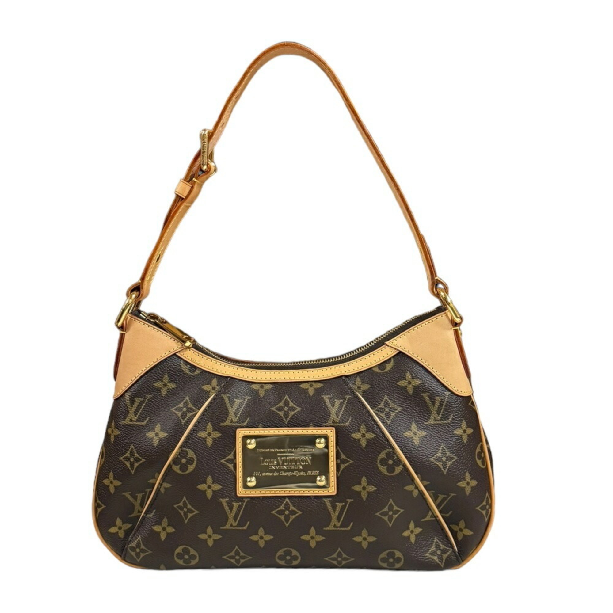 Louis Vuitton Thames PM Monogram Shoulder Bag Canvas M56384 Brown Women's LOUIS VUITTON