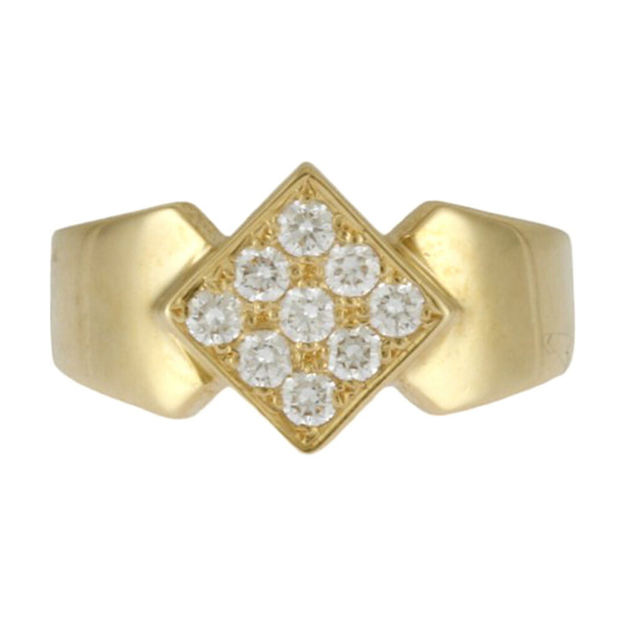 Christian Dior Ring, Size 2.5, 18k Gold, Diamond, Women's,