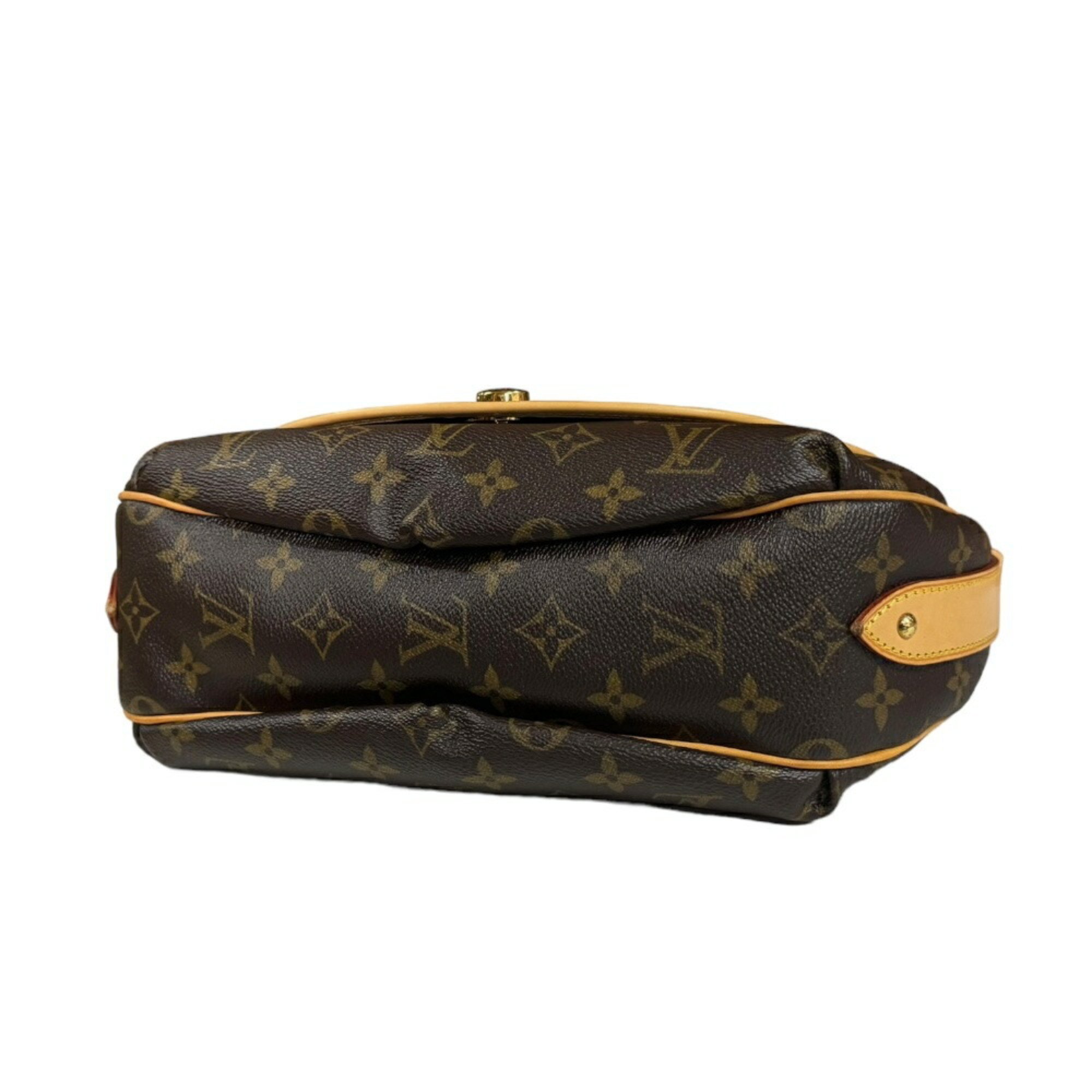 Louis Vuitton Turam PM Monogram Shoulder Bag Canvas M40076 Brown Women's LOUIS VUITTON