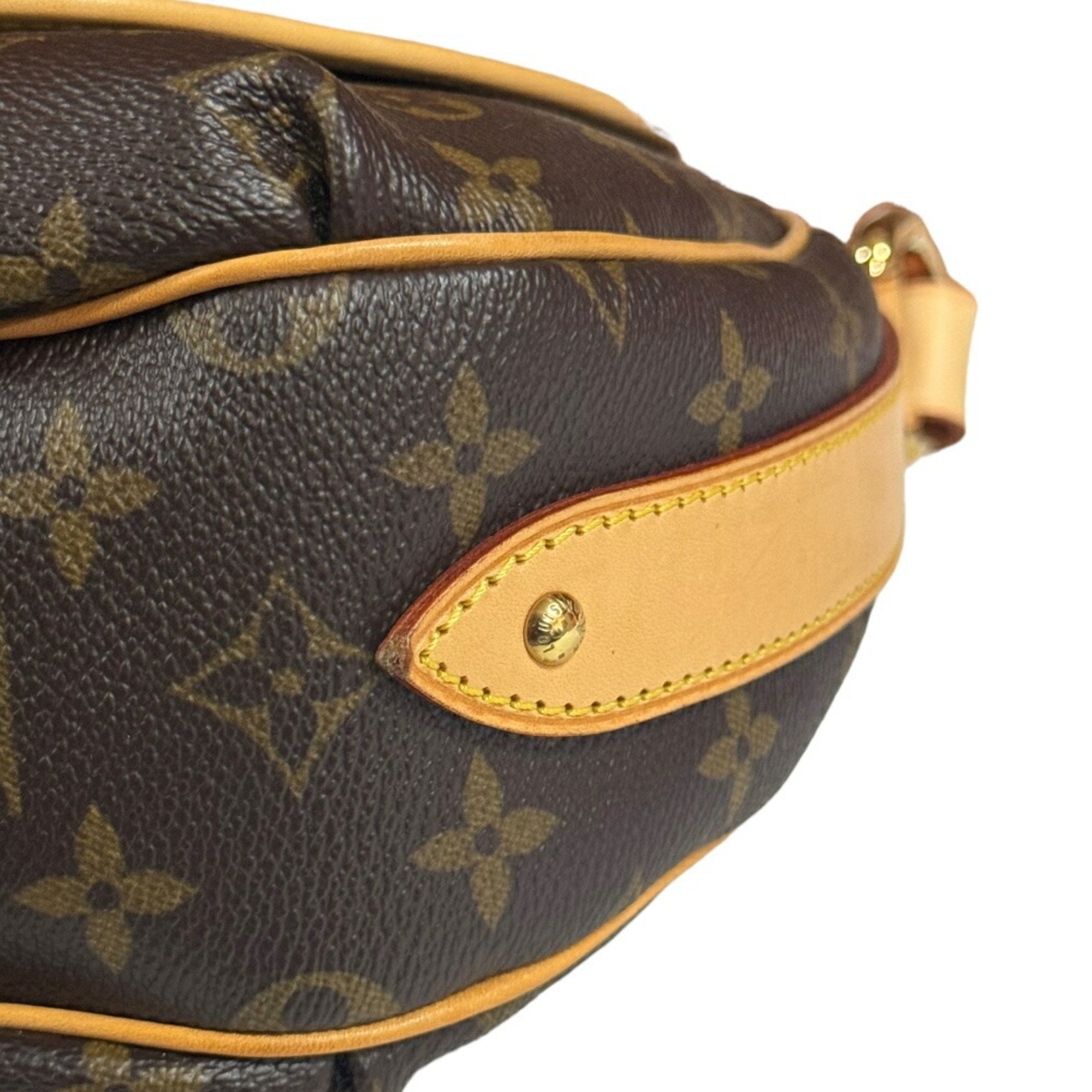 Louis Vuitton Turam PM Monogram Shoulder Bag Canvas M40076 Brown Women's LOUIS VUITTON