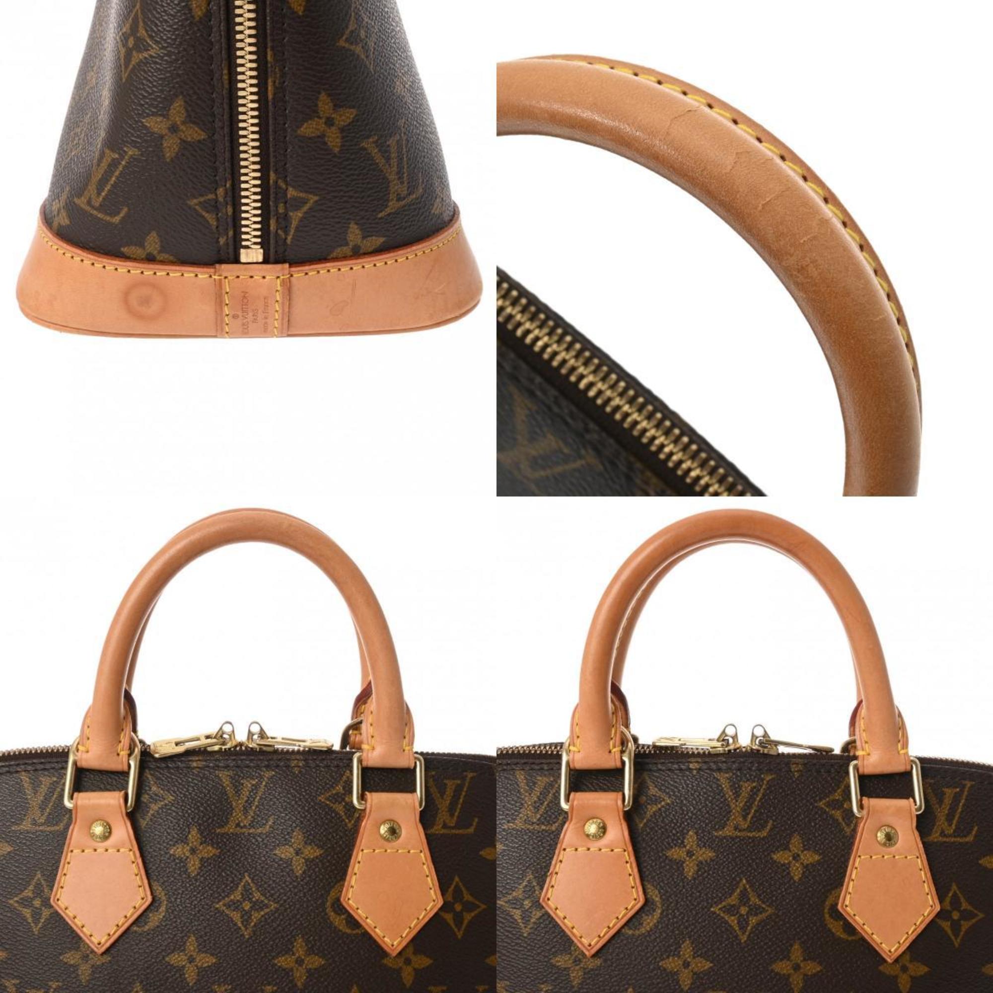 LOUIS VUITTON Louis Vuitton Monogram Alma Brown M51130 Women's Canvas Handbag