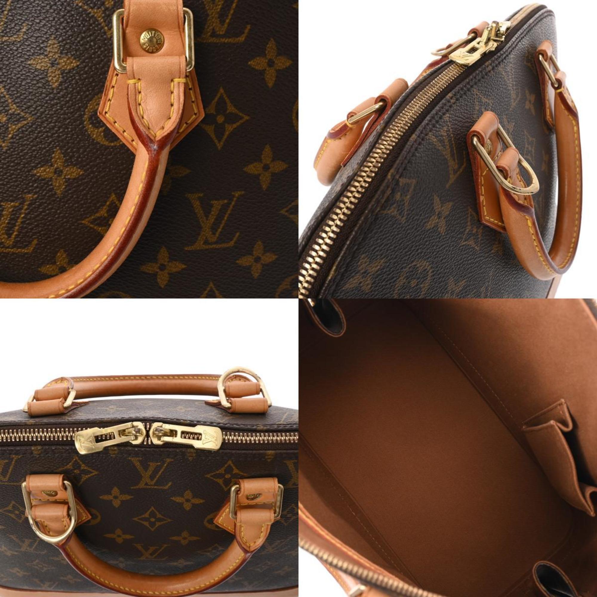 LOUIS VUITTON Louis Vuitton Monogram Alma Brown M51130 Women's Canvas Handbag