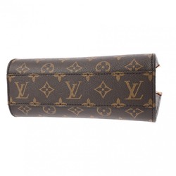 LOUIS VUITTON Louis Vuitton Monogram Sac Plat BB Tote Brown M45847 Unisex Canvas Handbag