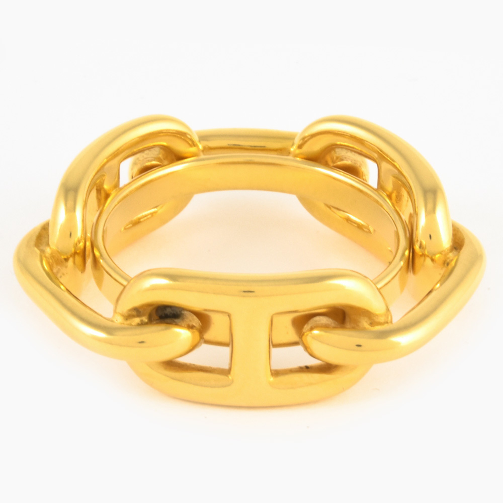 Hermes HERMES Chaine d'Ancre scarf ring GP gold