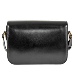 CELINE Classic Triomphe Shoulder Bag 187363BF4.38NO Black Shiny Calfskin