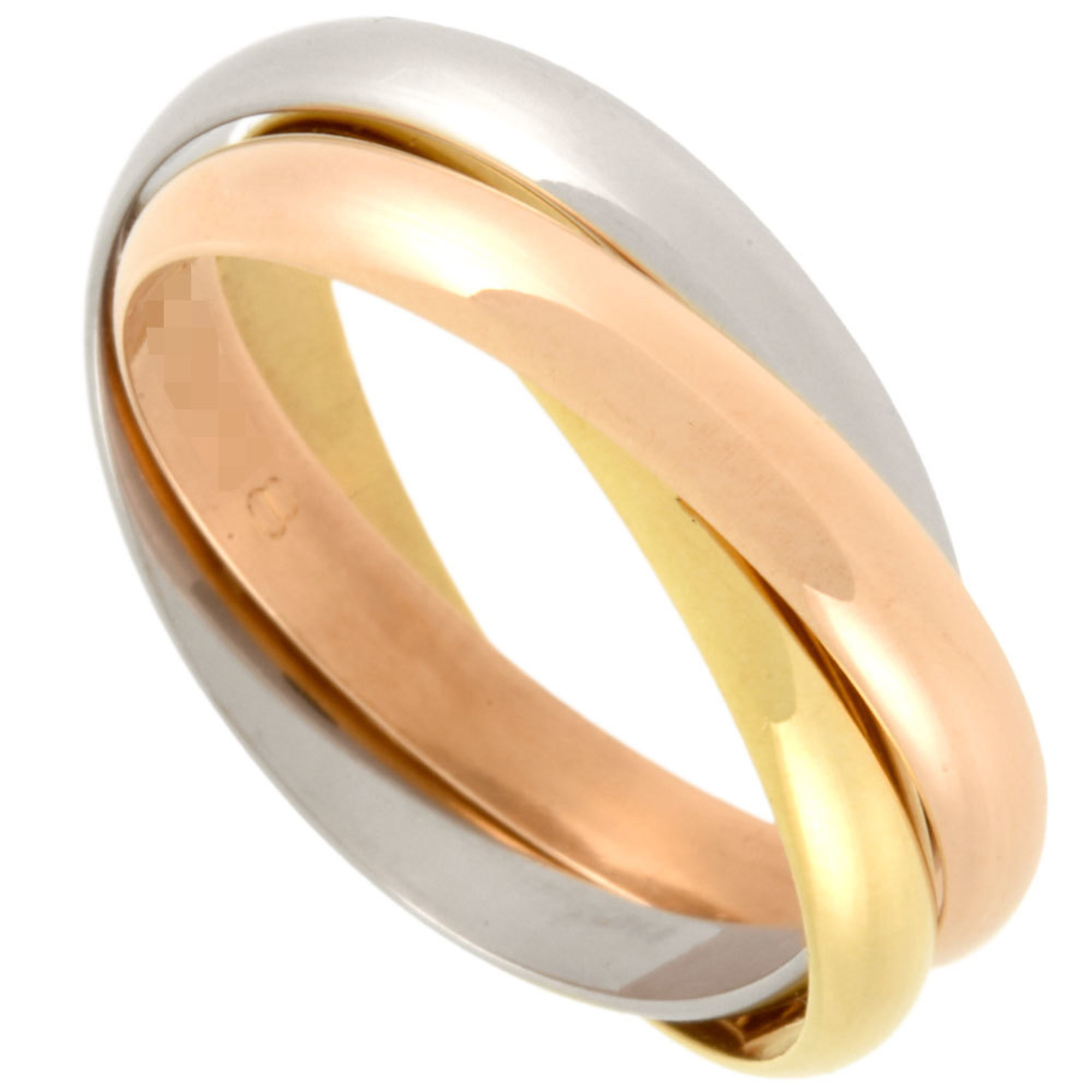 Cartier Trinity SM Ring #49 K18YG K18PG K18WG Ladies