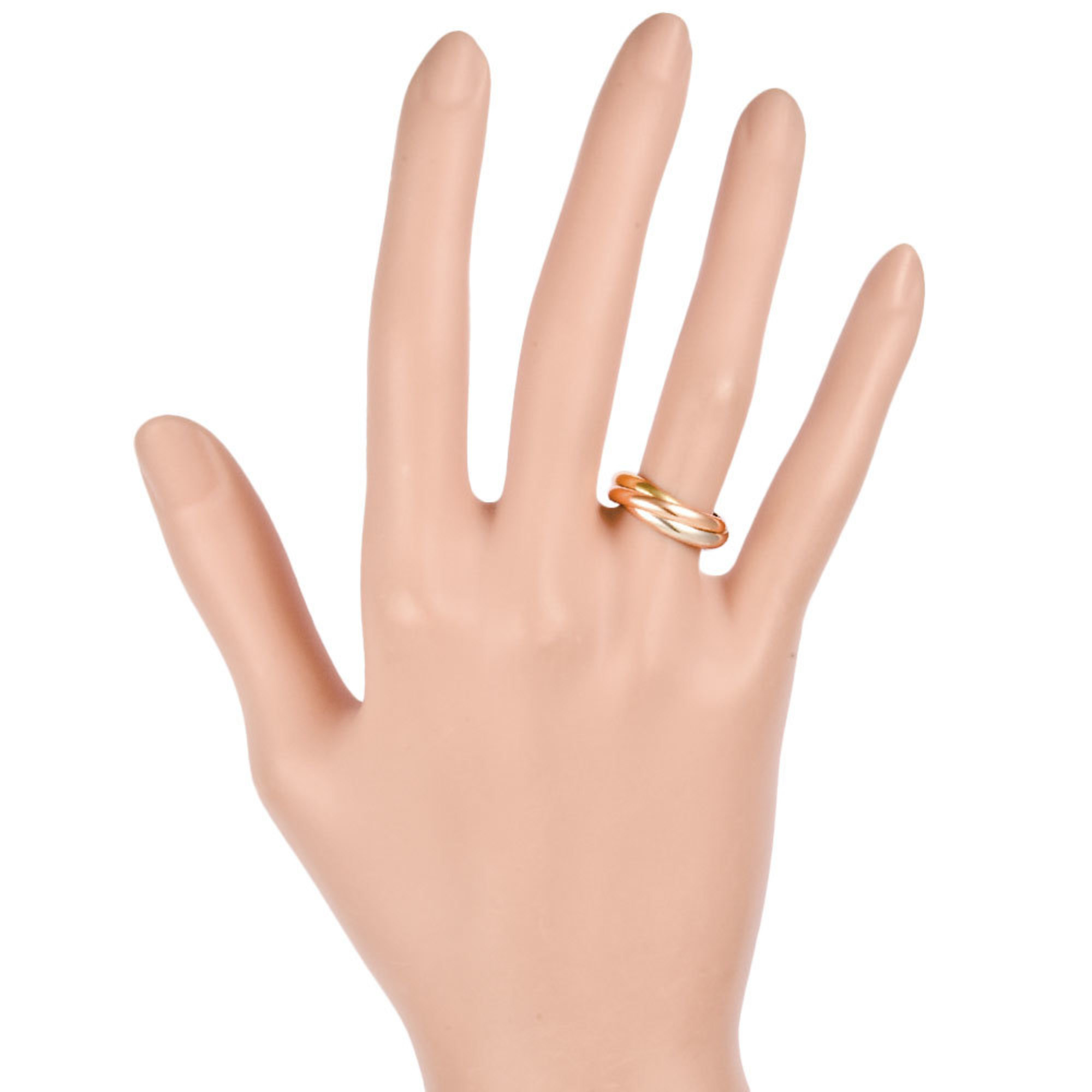 Cartier Trinity SM Ring #49 K18YG K18PG K18WG Ladies