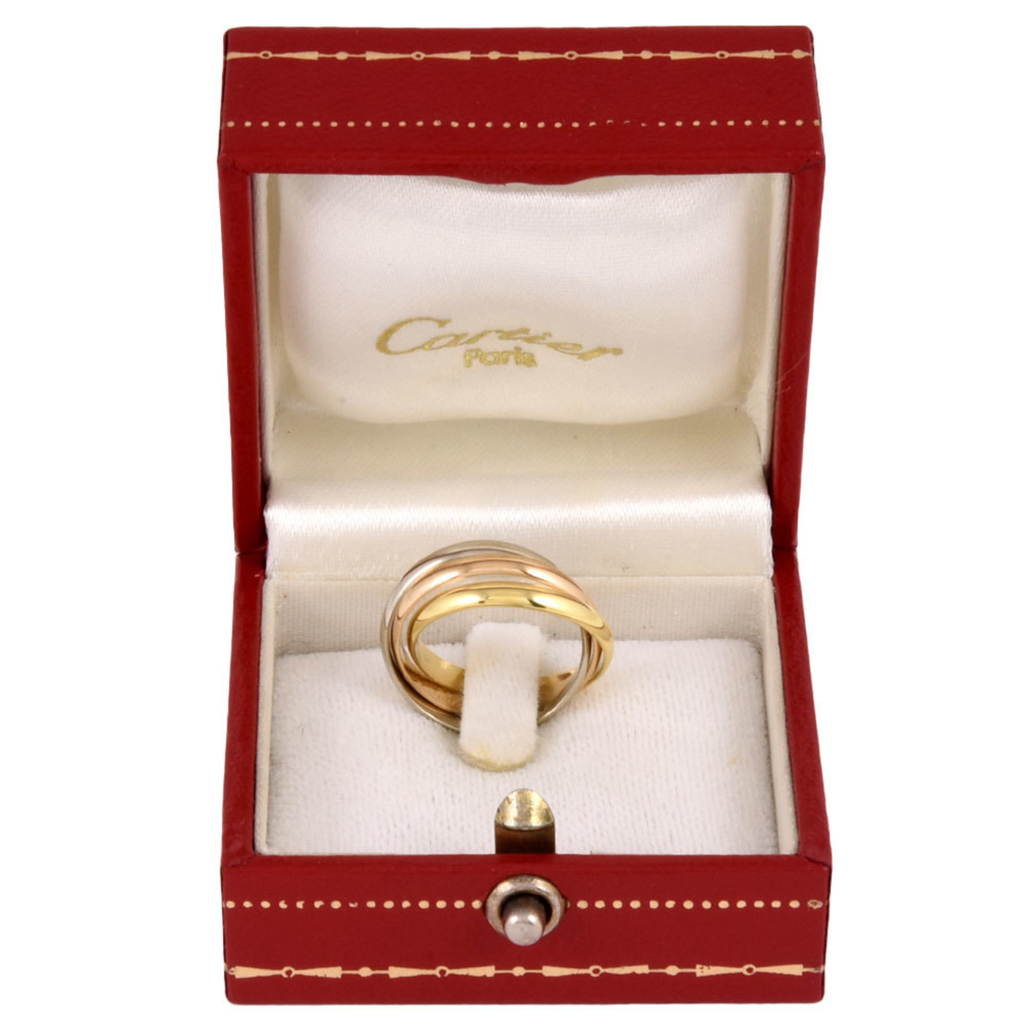 Cartier Trinity SM Ring #49 K18YG K18PG K18WG Ladies