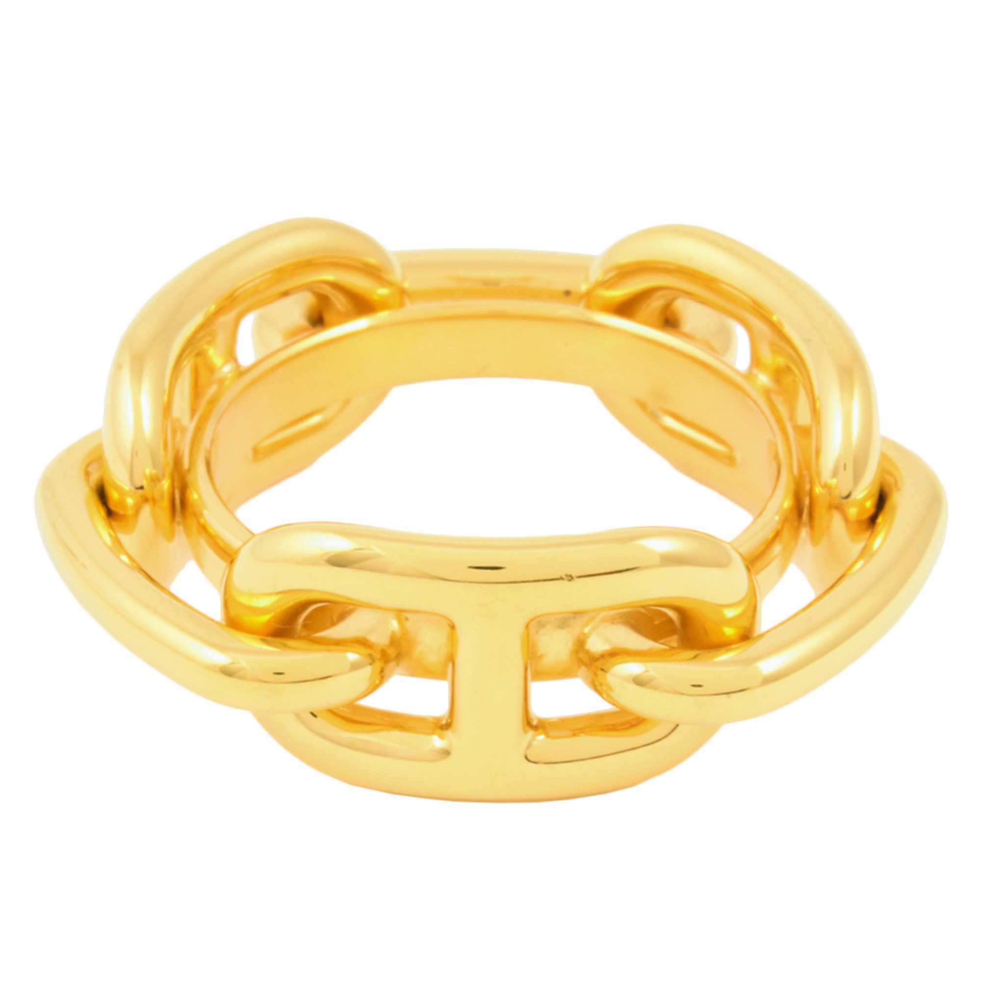 Hermes HERMES Chaine d'Ancre scarf ring GP gold