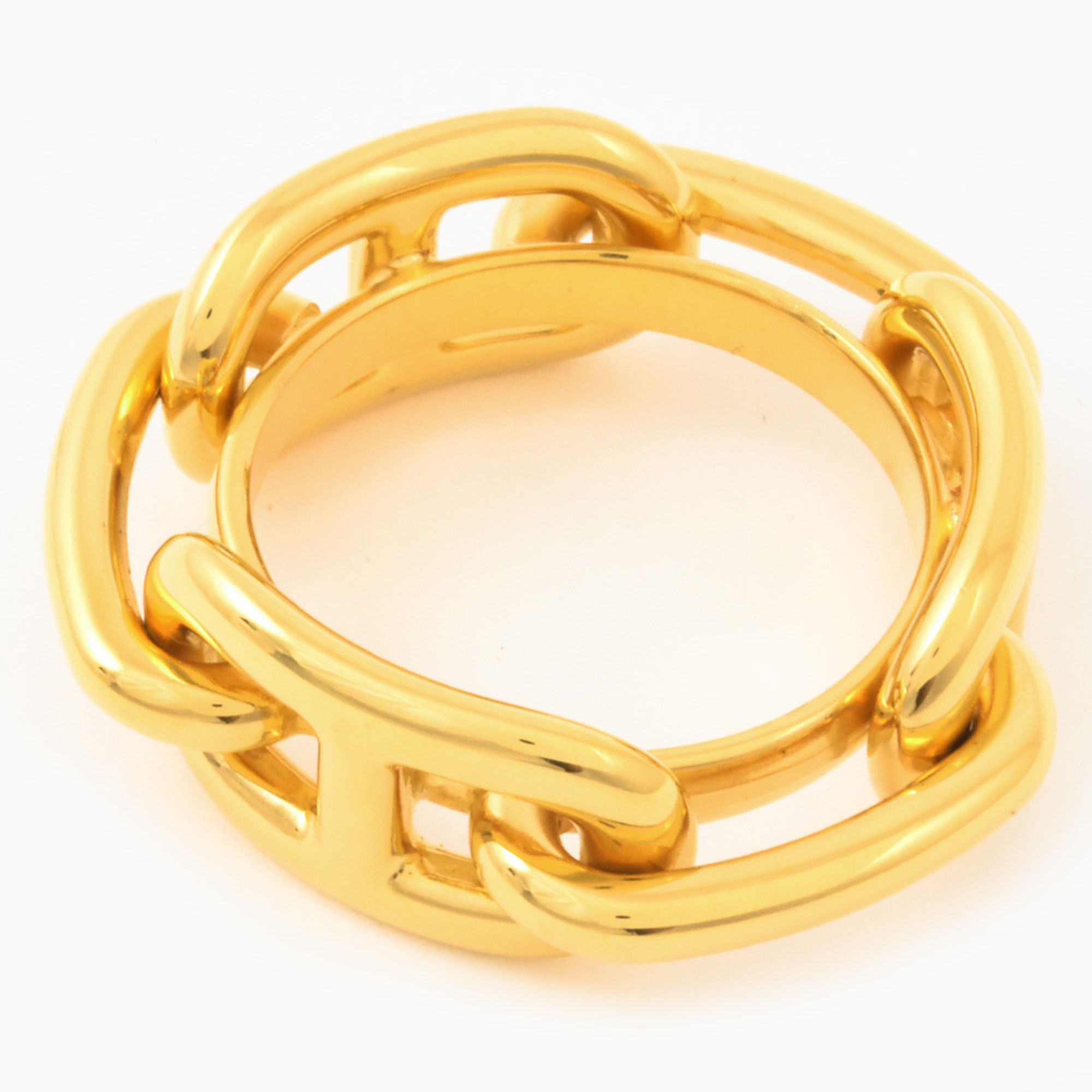 Hermes HERMES Chaine d'Ancre scarf ring GP gold