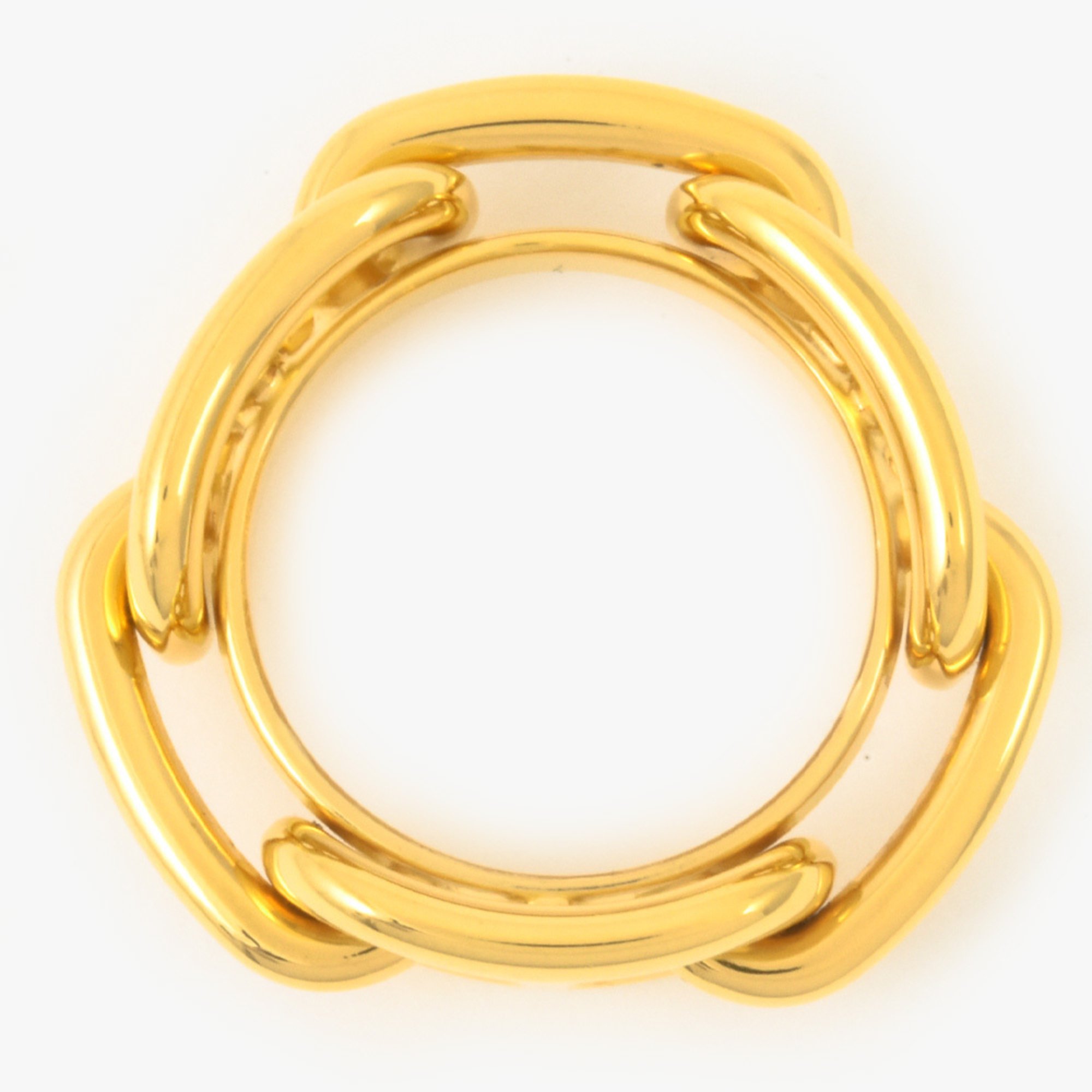 Hermes HERMES Chaine d'Ancre scarf ring GP gold