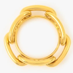 Hermes HERMES Chaine d'Ancre scarf ring GP gold