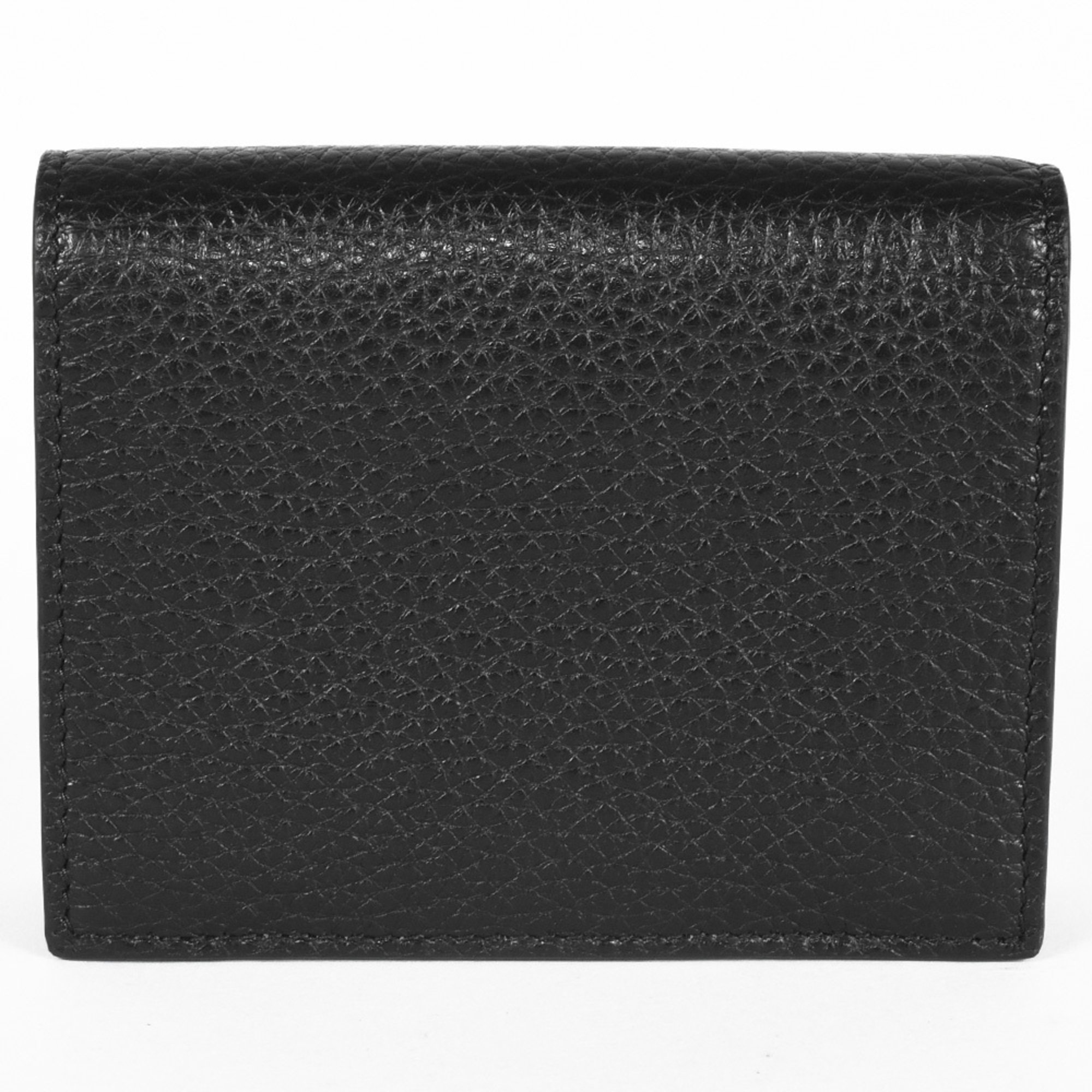 PRADA Vitello Dino Leather Bi-fold Wallet 1MV204 Black