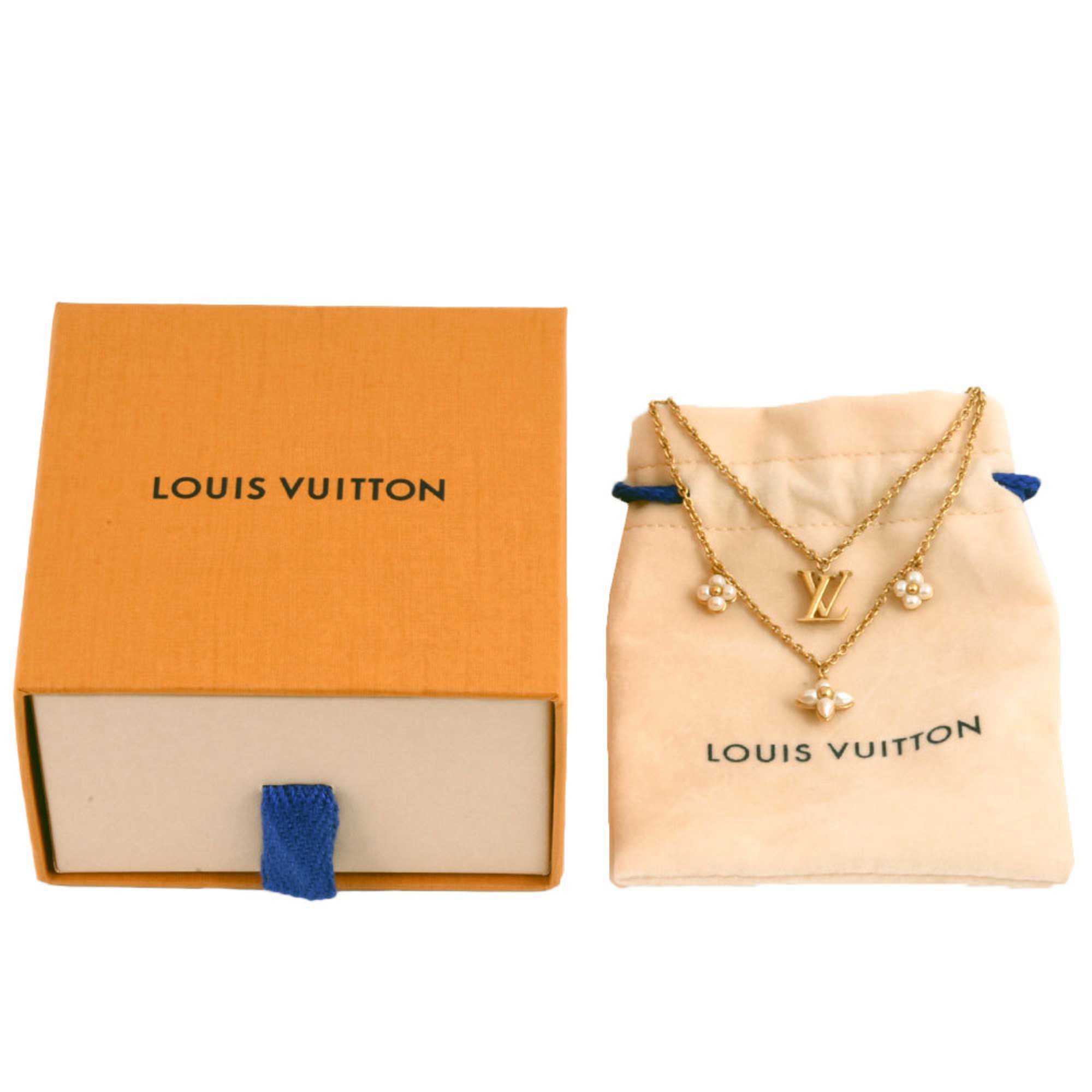 LOUIS VUITTON LV Floragram Necklace Metal M00981 GK0233