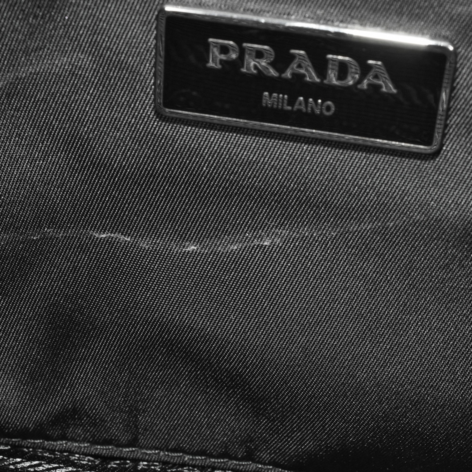 PRADA Re Edition 2000 Shoulder Bag Nylon Leather 1BH046 Black