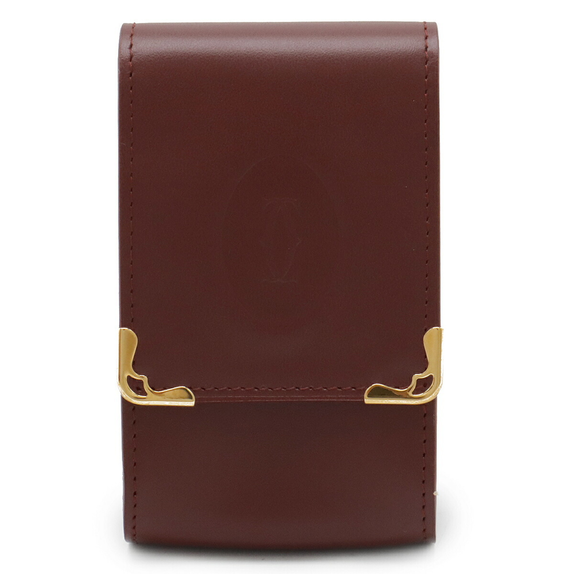 Cartier Must Line Cigarette Case, Tobacco Multi-Pouch, Leather, Bordeaux, L3000458