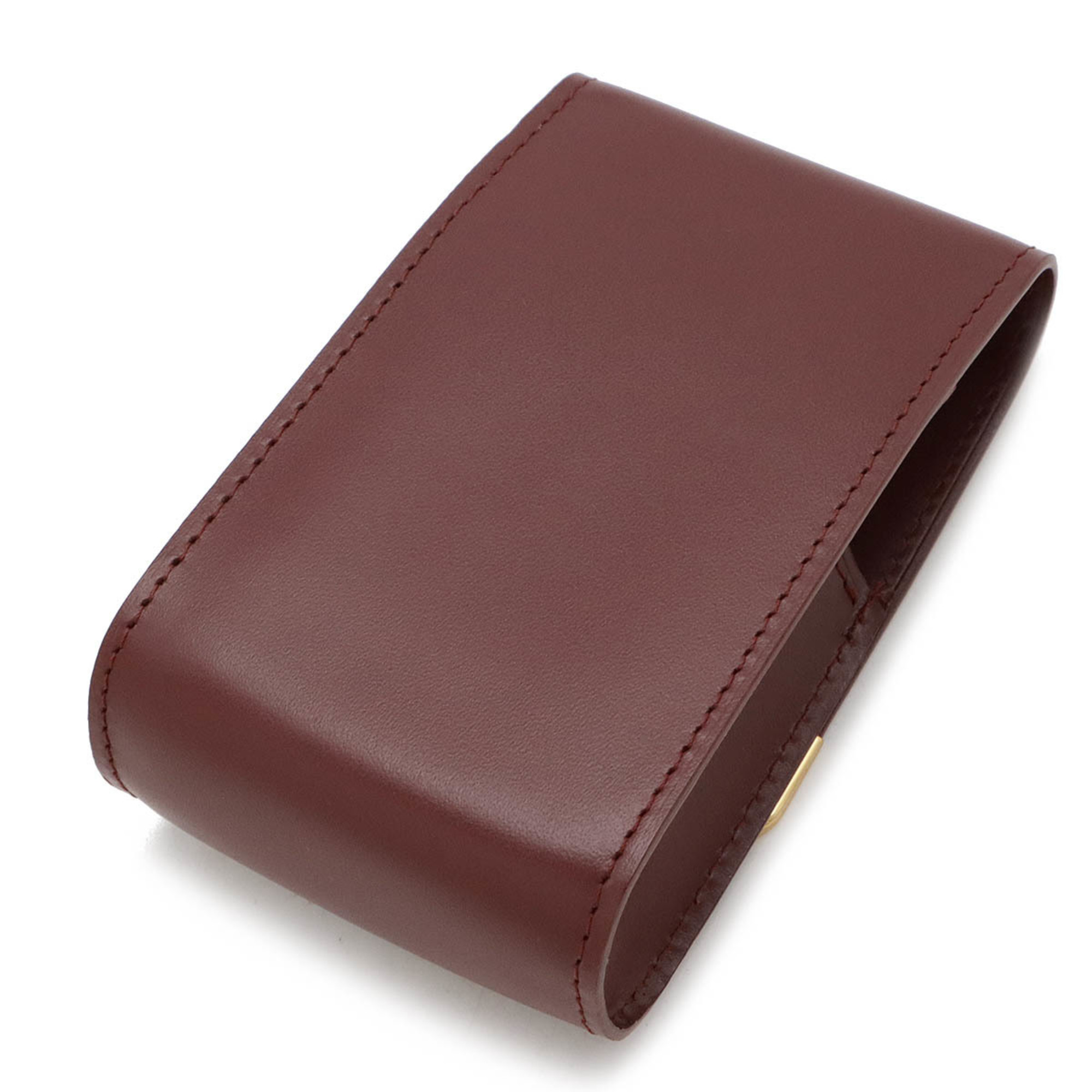 Cartier Must Line Cigarette Case, Tobacco Multi-Pouch, Leather, Bordeaux, L3000458