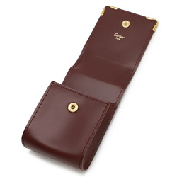 Cartier Must Line Cigarette Case, Tobacco Multi-Pouch, Leather, Bordeaux, L3000458