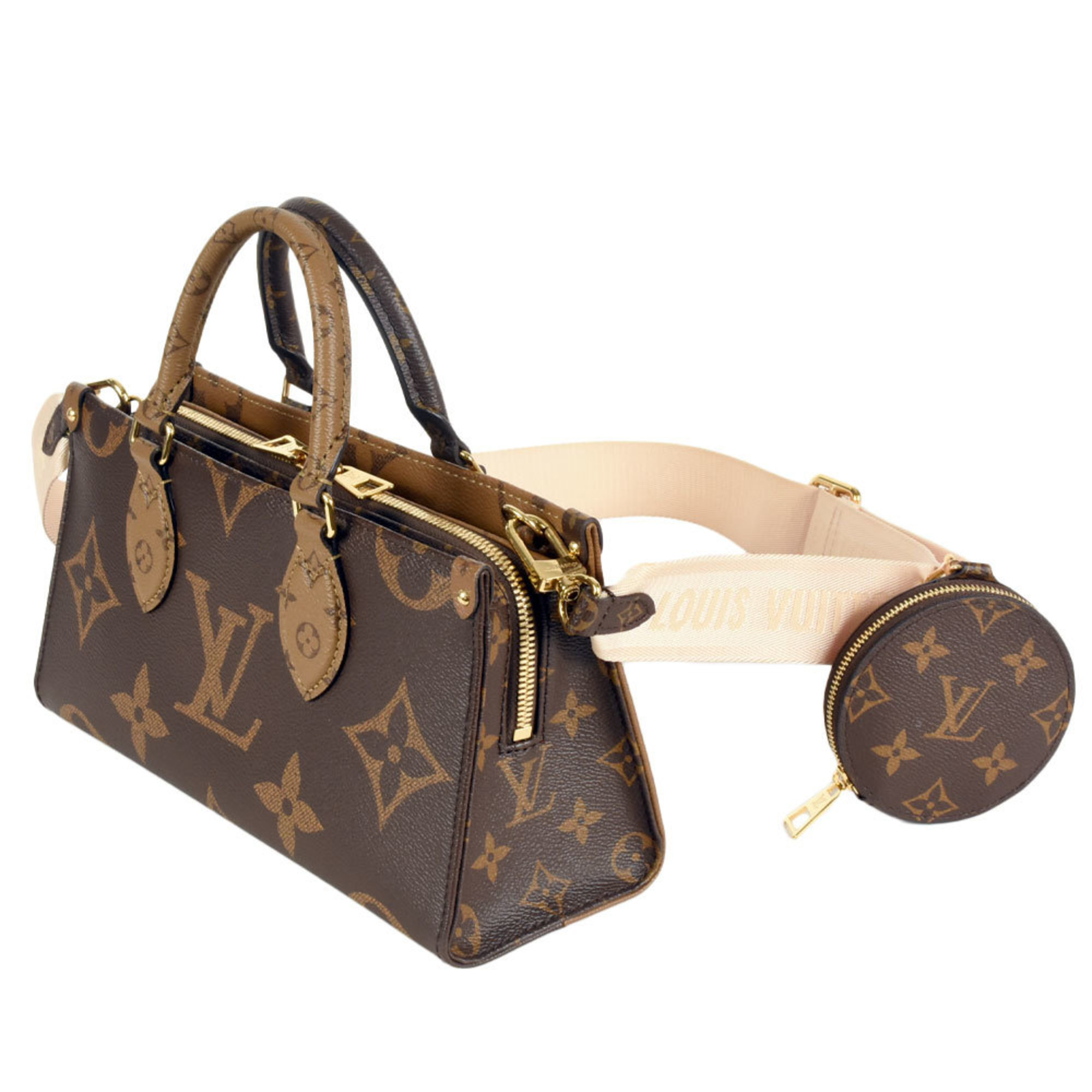 Louis Vuitton On the Go EW Handbag Monogram Giant M46653 RFID (IC chip) built-in shoulder bag Reverse