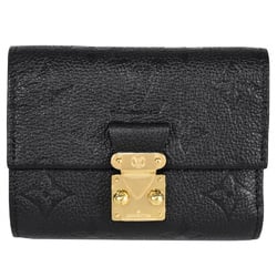 Louis Vuitton LOUIS VUITTON Portefeuille Metis Compact Tri-fold Wallet Monogram Empreinte M80880 Black RFID (IC chip) Built-in Leather